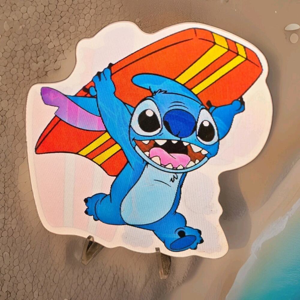 Stitch Cute 3D Motion Lenticular Car Laptop Decal Sticker Peeker